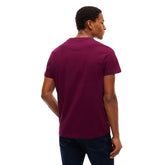 T-Shirt Uomo Tommy Jeans Signature Chest Bordeaux | NonSoloSport