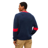 Maglione Uomo Tommy Jeans New Classics Blu Bianco | NonSoloSport