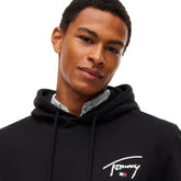 Felpa Uomo Tommy Jeans Entry Signature Nero | NonSoloSport