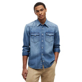 Camicia Uomo Tommy Jeans Regular Denim Western Blu | NonSoloSport