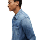 Camicia Uomo Tommy Jeans Regular Denim Western Blu | NonSoloSport