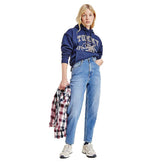 Tommy Jeans Pantaloni Denim Mom Donna Azzurro | NonSoloSport