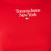 Tommy Jeans T-Shirt Logo 1 Essentials Donna Rosso | NonSoloSport