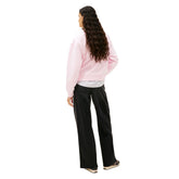 Felpa Donna Tommy Jeans Badge Rosa | NonSoloSport