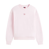Felpa Donna Tommy Jeans Badge Rosa | NonSoloSport