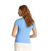 T-Shirt Donna Tommy Jeans Rib Slim Celeste | NonSoloSport