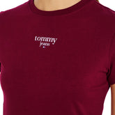 T-Shirt Donna Tommy Jeans Slim Rosso | NonSoloSport