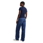 T-Shirt Donna Tommy Jeans Slim Fit Logo Blu | NonSoloSport