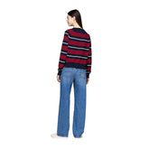 Maglione Donna Tommy Jeans Righe Blu Rosso | NonSoloSport