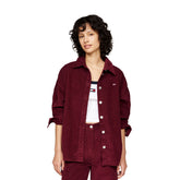 Camicia Donna Tommy Jeans Relaxed Fit Rosso | NonSoloSport