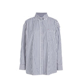 Camicia Donna Tommy Jeans Oversize Bianco Nero | NonSoloSport