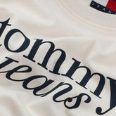 T-Shirt Donna Tommy Jeans Slim Ess Logo Bianco | NonSoloSport