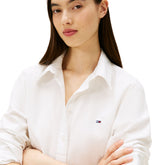 Camicia Donna Tommy Jeans Oxford Bianco | NonSoloSport