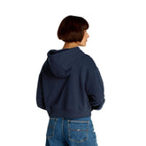 Felpa Donna Tommy Jeans Relax Ess Logo Blu | NonSoloSport