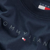 T-Shirt Donna Tommy Jeans Tonal Linear Blu | NonSoloSport