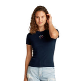 T-Shirt Donna Tommy Jeans Ess Logo Blu | NonSoloSport