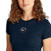 T-Shirt Donna Tommy Jeans Ess Logo Blu | NonSoloSport