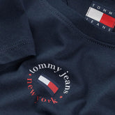T-Shirt Donna Tommy Jeans Ess Logo Blu | NonSoloSport