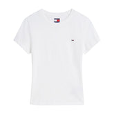 T-Shirt Donna Tommy Jeans Slim Bianco | NonSoloSport