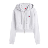 Felpa Donna Tommy Jeans Boxy Badge Grigio | NonSoloSport