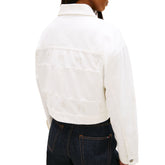Giacca Donna Tommy Jeans Back Logo Bianco | NonSoloSport