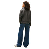 Giacca Donna Tommy Jeans Biker Nero | NonSoloSport