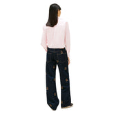 Camicia Donna Tommy Jeans Crop Popeline Rosa | NonSoloSport