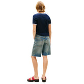 T-Shirt Donna Tommy Jeans Wavy Flag Blu Scuro | NonSoloSport