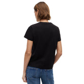 T-Shirt Donna Tommy Jeans Regular Linear Nero | NonSoloSport