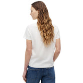 T-Shirt Donna Tommy Jeans Regular Linear Bianco | NonSoloSport