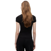 T-Shirt Donna Tommy Jeans Essential Logo Nero | NonSoloSport