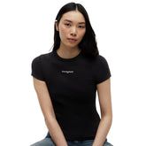 T-Shirt Donna Tommy Jeans Slim Fit Nero | NonSoloSport