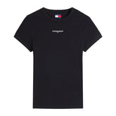 T-Shirt Donna Tommy Jeans Slim Fit Nero | NonSoloSport