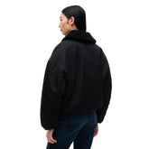 Giacca Bomber Donna Tommy Jeans Fur Collar Utility Nero | NonSoloSport