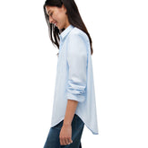 Camicia Donna Tommy Jeans Essential Azzurro | NonSoloSport