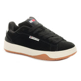 Sneakers Donna Tommy Stringate Camoscio Nero | NonSoloSport