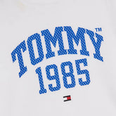 Tommy Jeans T-Shirt Logo College Bambino Bianco | NonSoloSport