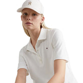 Tommy Jeans Polo Piquet Regular Donna Bianco | NonSoloSport
