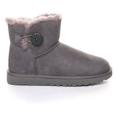 Ugg Mini Bailey Button II Donna Grey | NonSoloSport