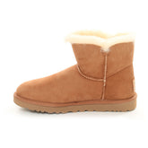 Boots Donna Ugg Mini Bailey Button Bling Chestnut Gold | NonSoloSport