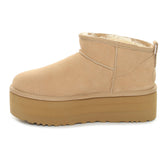 Boots Donna Ugg Classic Ultra Mini Platform Beige | NonSoloSport