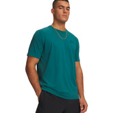 T-Shirt Uomo Under Armour Left Chest Logo Verde | NonSoloSport
