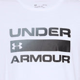 T-Shirt Uomo Under Armour Team Issue Wordmark Bianco Nero | NonSoloSport