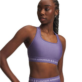 Bra Donna Under Armour Mid Crossback Viola | NonSoloSport