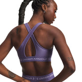 Bra Donna Under Armour Mid Crossback Viola | NonSoloSport