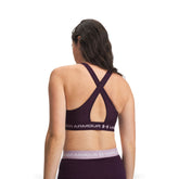 Reggiseno Sportivo Donna Under Armour Mid Crossback Viola Lilla | NonSoloSport