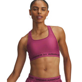 Bra Donna Under Armour Mid Crossback Bordeaux | NonSoloSport