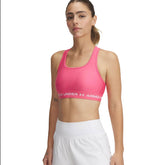 Reggiseno Sportivo Donna Under Armour Mid Crossback Rosa | NonSoloSport