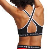 Bra Donna Under Armour Mid Crossback Rosso Nero | NonSoloSport