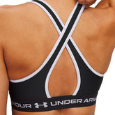 Bra Donna Under Armour Mid Crossback Rosso Nero | NonSoloSport